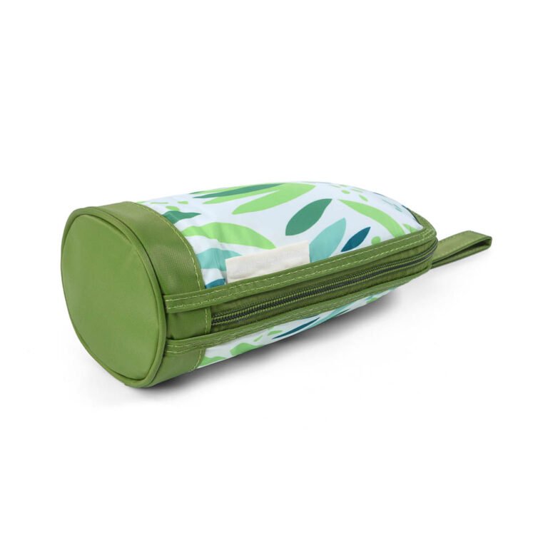 Little Story - Insulated Bottle Bag - Green Tropical