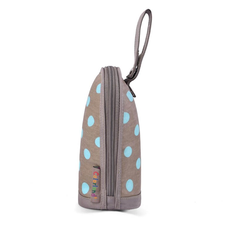 Little Story - Insulated Bottle Bag - Polka Brown