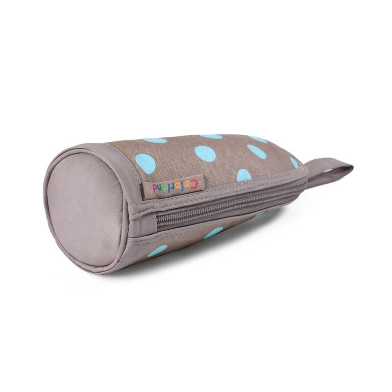 Little Story - Insulated Bottle Bag - Polka Brown