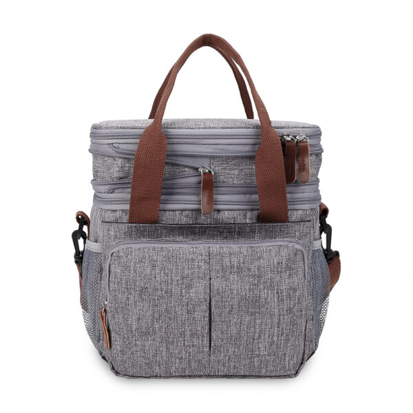 Little Story – Insulated Expandable Lunch Bag – Grey