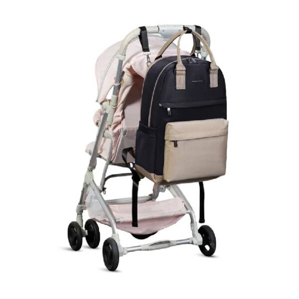 Little Story – Kenzie Mom Dad Travel Diaper Backpack – Black