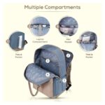 Little Story – Kenzie Mom Dad Travel Diaper Backpack – Blue