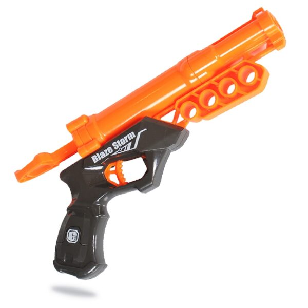 Little Story – Kids Manual Bullet Gun With 10Pcs Soft Bullets – Orange