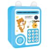 Little Story – Lovely Piggy Bank W/Fingerprint Lock & Music – Bear Blue