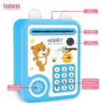 Little Story – Lovely Piggy Bank W/Fingerprint Lock & Music – Bear Blue