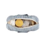 Little Story – Luxe Knit Diaper Bag with Clutch – Grey