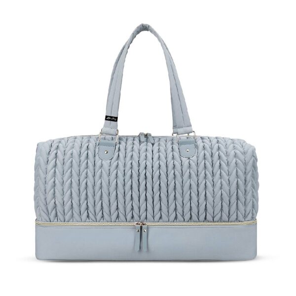 Little Story – Luxe Knit Diaper Bag with Clutch – Grey