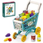 Little Story – Market Shopping Cart Toy Set (56 Pcs) – Green