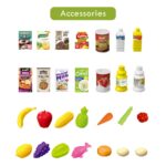 Little Story – Market Shopping Cart Toy Set (56 Pcs) – Green