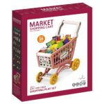 Little Story – Market Shopping Cart Toy Set (56 Pcs) – Pink