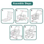Little Story – Market Shopping Cart Toy Set (56 Pcs) – Pink
