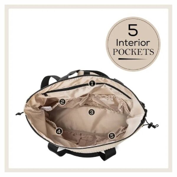 Little Story – Mommy Diaper Bag W/ Changing Mat – Beige