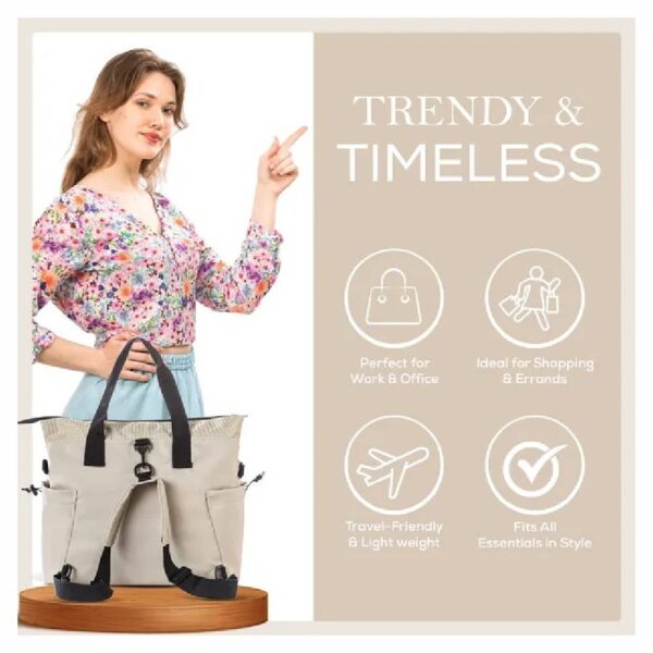 Little Story – Mommy Diaper Bag W/ Changing Mat – Beige