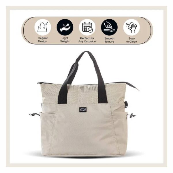 Little Story – Mommy Diaper Bag W/ Changing Mat – Beige