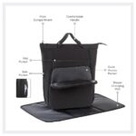 Little Story – Mommy Diaper Bag W/ Changing Mat – Black