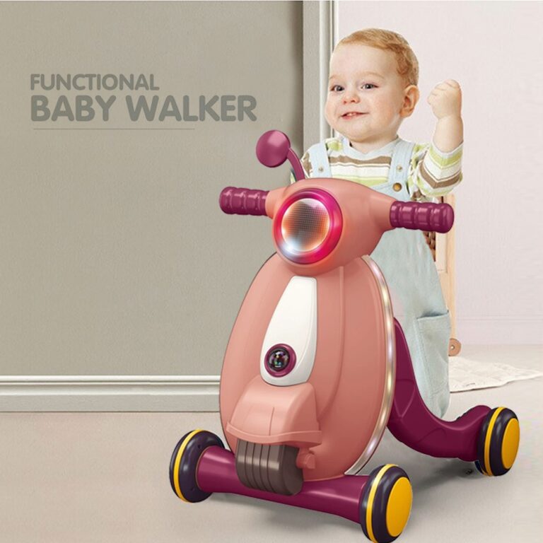 Little Story - Multifunctional Baby Walker W/Light & Music - Pink