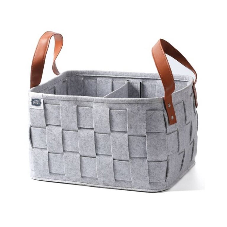 Little Story - Multipurpose/Laundry Caddy Basket Felt - Grey