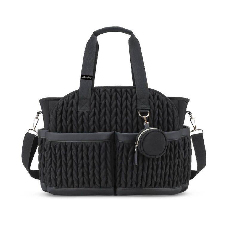 Little Story - Nova Tote with Pacifier Pod - Black