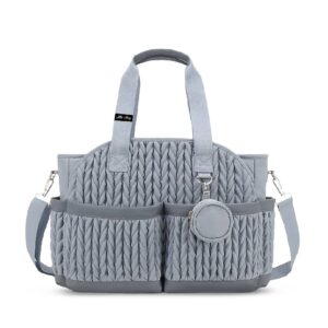 Little Story – Nova Tote with Pacifier Pod – Grey