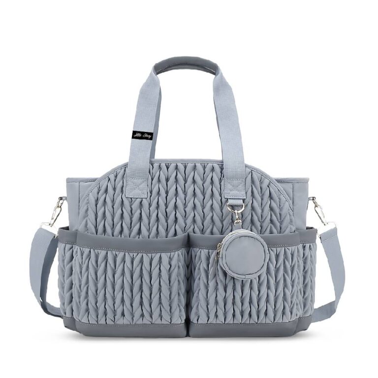 Little Story - Nova Tote with Pacifier Pod - Grey