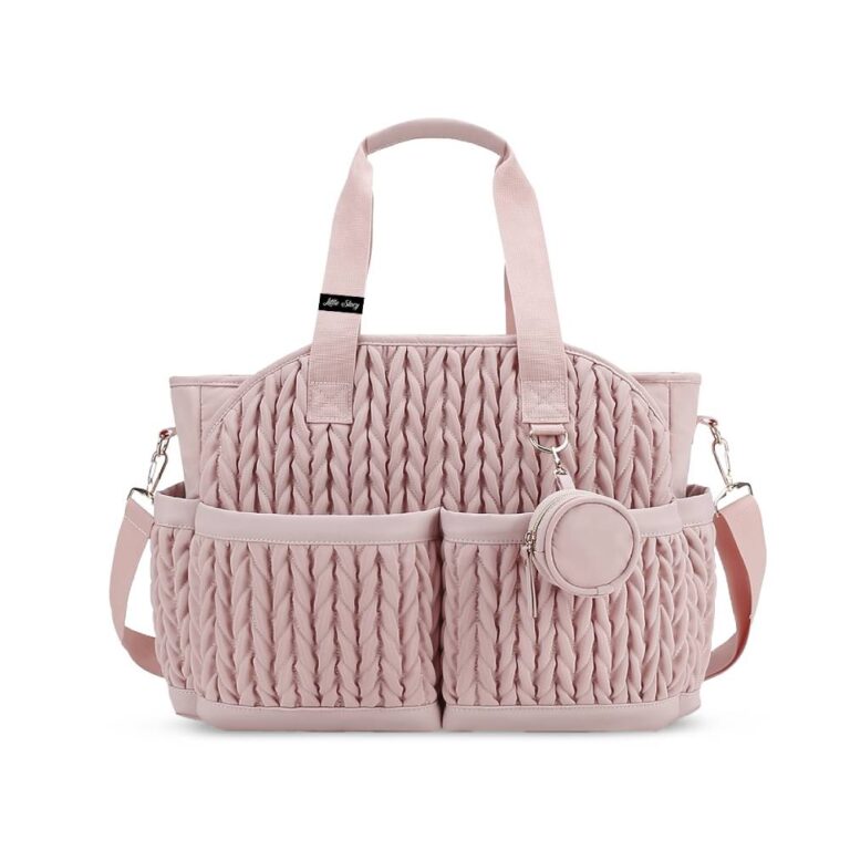 Little Story - Nova Tote with Pacifier Pod - Pink