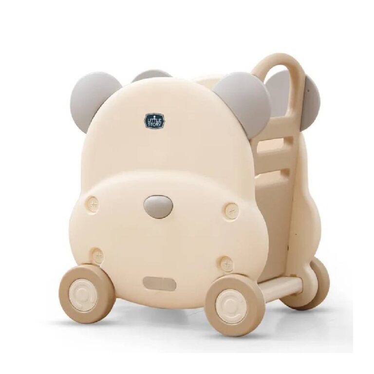 Little Story - Portable Kids Toys Shopping/Storage Cart - Bear Beige