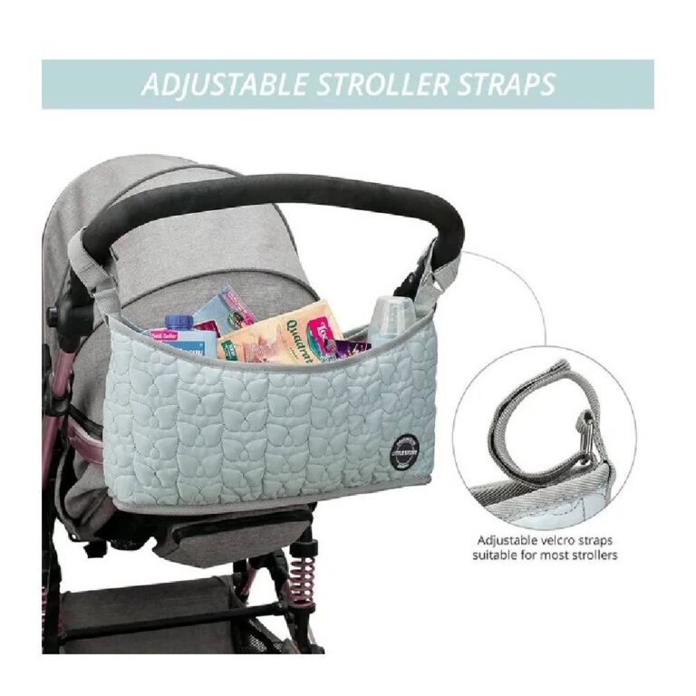 Little Story Premium Stroller Bag - Quilted - Blue