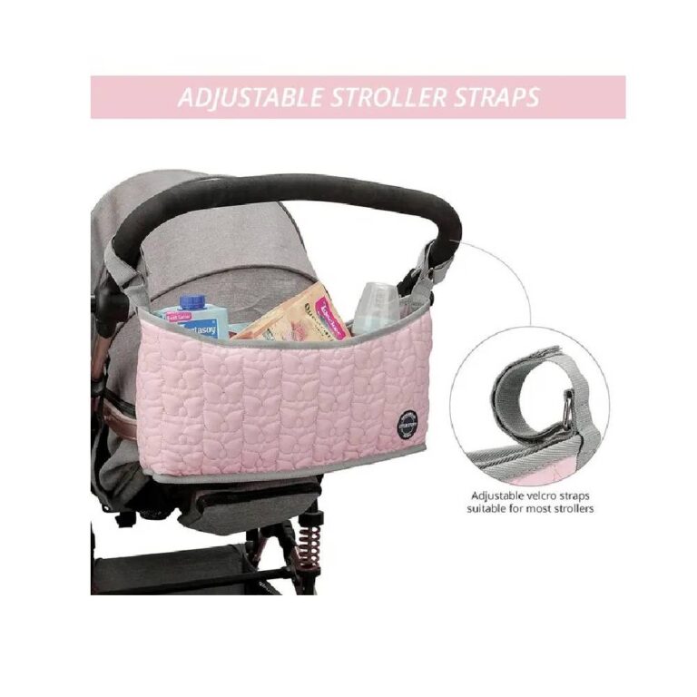 Little Story Premium Stroller Bag - Quilted - Pink