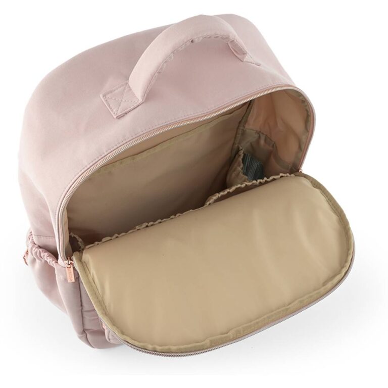 Little Story - Quilted Diaper Backpack w/ Changing Mat - Pink