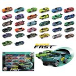 Little Story – Slide Die Cast Toy Car Play Set – 16 Pcs