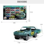 Little Story – Slide Die Cast Toy Car Play Set – 16 Pcs