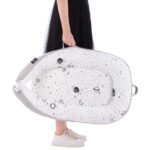 Little Story Soft Breathable Fiberfill Newborn Lounger Bed – Galaxy