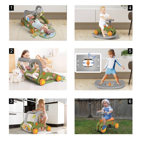 Little Story – Walker 6 In1 Baby Activity Center – Green