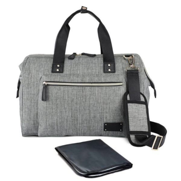 Little Story – Zera Mom Dad Diaper Bag – Grey
