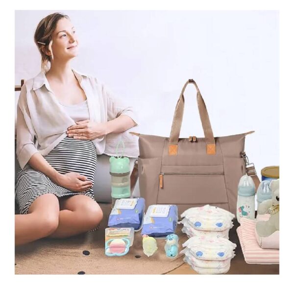 Little Story – Zurich Pack and Go Baby Travel Diaper Bag – Beige