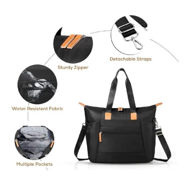 Little Story – Zurich Pack and Go Baby Travel Diaper Bag – Black