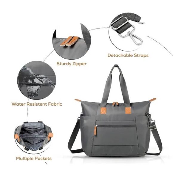 Little Story – Zurich Pack and Go Baby Travel Diaper Bag – Grey