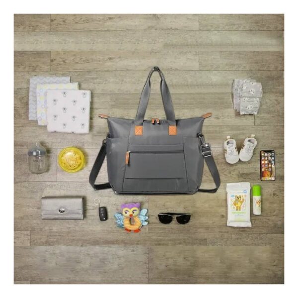 Little Story – Zurich Pack and Go Baby Travel Diaper Bag – Grey