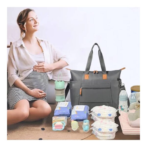 Little Story – Zurich Pack and Go Baby Travel Diaper Bag – Grey