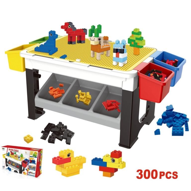 Little Story - Blocks 3 In 1 Activity Table - Grey