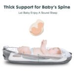 Little Story – Soft Breathable Fiberfill Newborn Lounger Bed – Arrow Grey