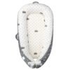 Little Story – Soft Breathable Fiberfill Newborn Lounger Bed – Royal Grey