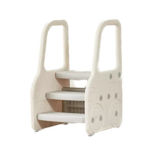 Lovely Baby - 3 Step Stool for Kids -White
