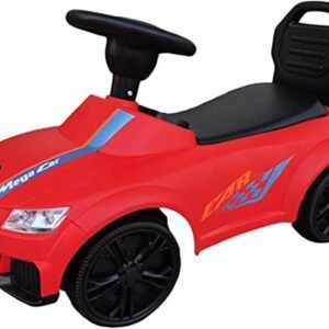 My First Foot to Floor Fire Engine – Multicolour | Toddler Walker Foot to Floor Slider | Hidden Storage Space, Moveable Steering Wheel & Squeaky Horn | Pre-School & Nursery Walking Aid | Ages 1+ (Fire Engine)