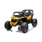Maverick Can-Am 12V Licensed Ride-On UTV Car for Kids – Yellow – Electric Off-Road Jeep with LED Lights, Music & Remote Control