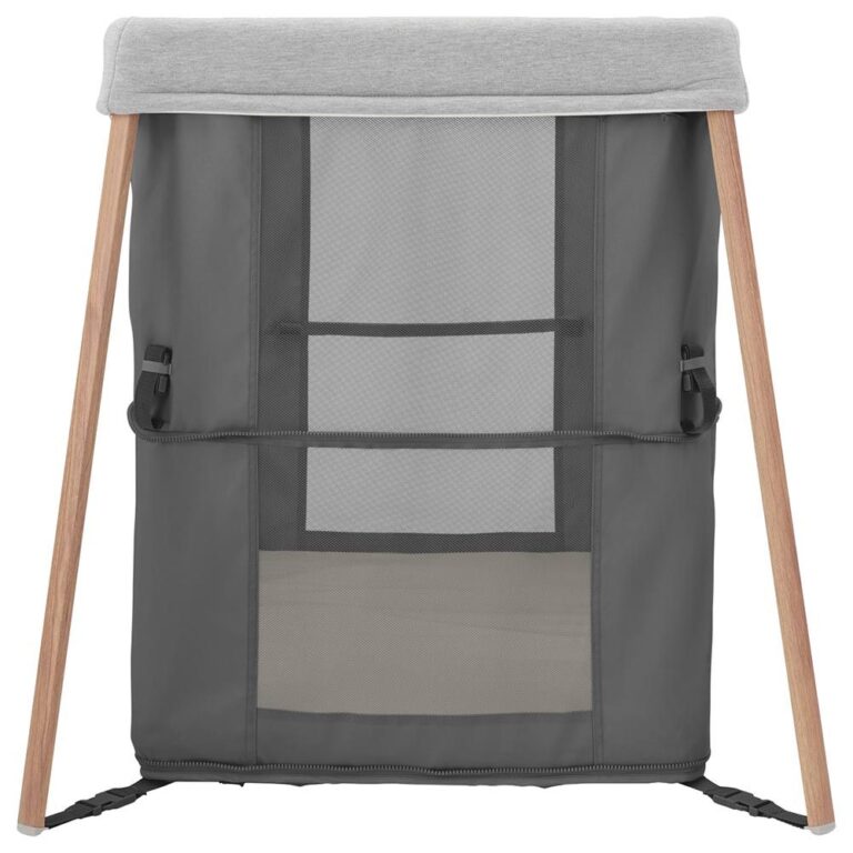 Maxi-Cosi Iris Travel Cot for 0-3 Years, Adjustable Mattress, Easy Fold, Ventilated - Essential Graphite