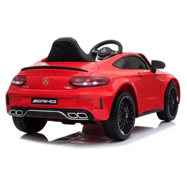Mercedes-Benz C63 12V Electric Ride-On SUV Car for Kids – Red - Licensed, Remote Control, Music, LED Lights