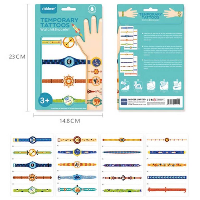 MiDeer - Temporary Tattoos - Watches & Bracelets (Boy)