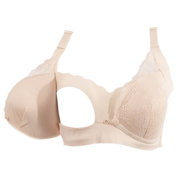 Okus – Pretty Lace Maternity & Nursing Bra – Beige
