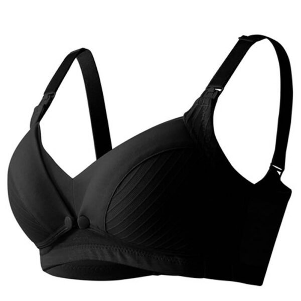 Okus – Comfy Cotton Maternity & Nursing Bra – Black